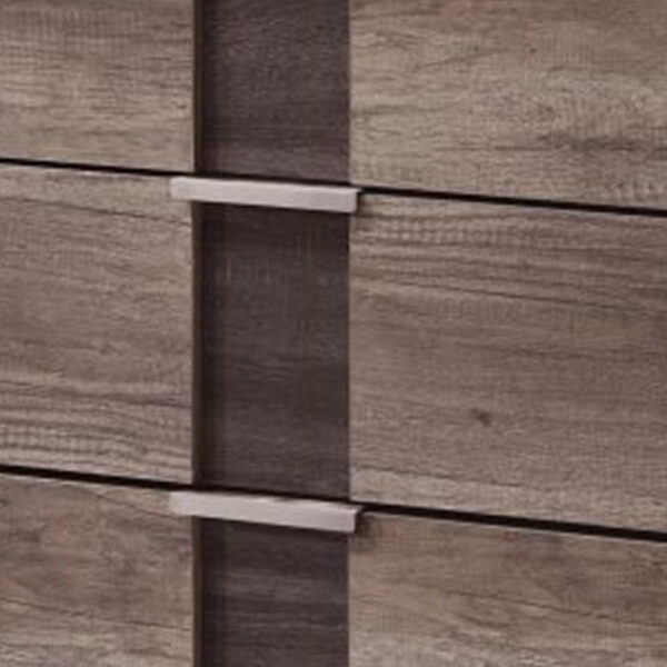 150220266991a8e314ec9.jpeg Rangley 47 Inch Tall Dresser Chest, Wood, 5 Drawers, Metal Handles, Brown