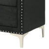 150220266991a9308a878.jpeg Moha 50 Inch Tall Dresser Chest, 5 Drawers, Metal Handles, Black Velvet