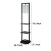150220266991aab4085c8.jpeg 74 Inch Floor Lamp with 2 Shelves, Round Lampshade, Black Iron, White