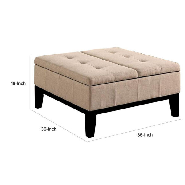 150220266991ab75285c8.jpeg Orin 36 Inch Ottoman, Split Storage Lid, Tufted Beige Upholstery, Wood