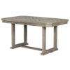 Lais 60 Inch Dining Table, Rectangular, Diamond Wood Grain Pattern, Gray