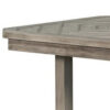 Lais 60 Inch Dining Table, Rectangular, Diamond Wood Grain Pattern, Gray