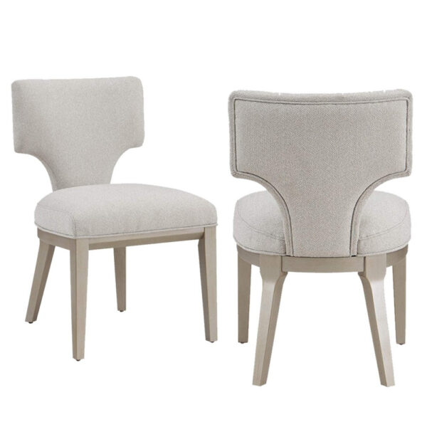 150220266991ad354a97c.jpeg Kyna 21 Inch Side Dining Chair Set of 2, Curved Backrest, Champagne Linen