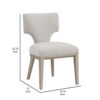 150220266991ad3e98849.jpeg Kyna 21 Inch Side Dining Chair Set of 2, Curved Backrest, Champagne Linen