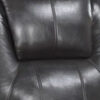 Evans 37 Inch Recliner Chair, Power Lift, Cupholders, Gray Faux Leather