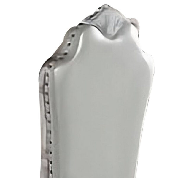 Ally 25 Inch Side Chair Set of 2, Curved Top, Carved Scrolled Motifs, White