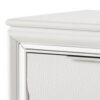 150220266991adea0ad5e.jpeg Rara 30 Inch Nightstand, 2 Drawers, Mirror Trim, Acrylic Legs, White