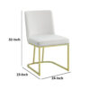 150220266991ae6cf15ce.jpeg 24 Inch Side Dining Chair Set of 2, Soft Off White Velvet, Gold Metal Base