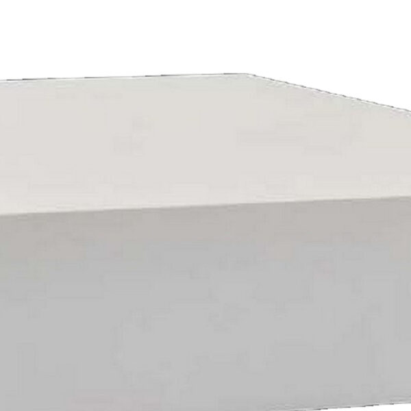 30 Inch Square Display Platform, Thick Wooden Durable Riser, White Finish