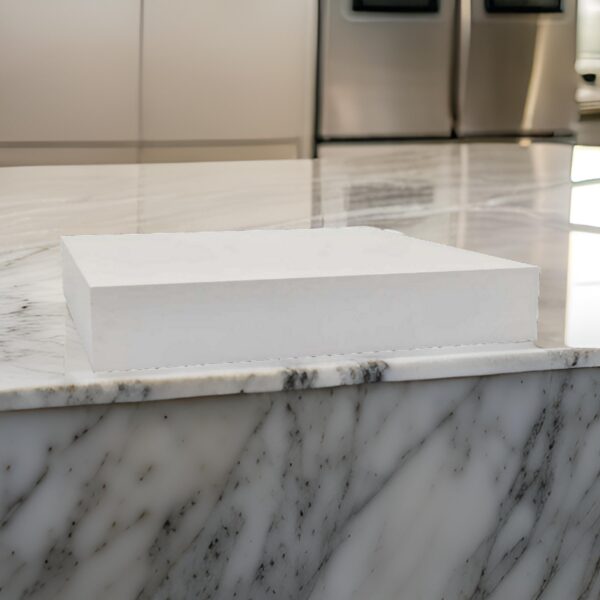 30 Inch Square Display Platform, Thick Wooden Durable Riser, White Finish