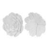 150220266991af58e7302.jpeg Dazzle 11, 12 Inch Floral Wall Accent Set of 2, White Resin 3 Dimensional