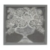 150220266991afbb36633.jpeg 36x36 Inch Wall Art Panel, Carved Flower Vase Design, Gray White Wood