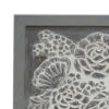 150220266991afbdadb3e.jpeg 36x36 Inch Wall Art Panel, Carved Flower Vase Design, Gray White Wood