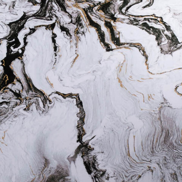 30 x 40 Set of 2 Wall Panels, Home Decor, White Black Marble Design