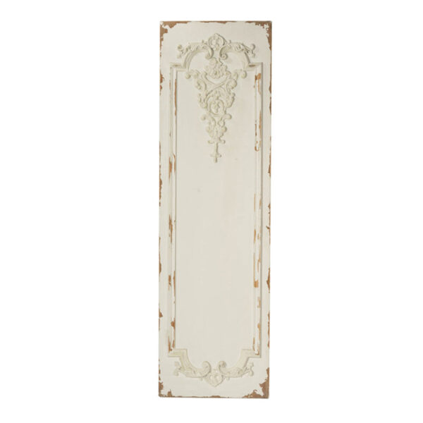 71 Inch Tall Wall Art Panel Set of 3, Traditional Design, Elegant Off White