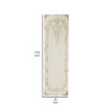 71 Inch Tall Wall Art Panel Set of 3, Traditional Design, Elegant Off White