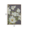 150220266991b062c412f.jpeg Nia 32 x 47 Flower Wall Art Decor, Microfiber, Pine Wood, White, Green