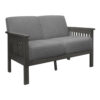 150220266991b18f10d11.jpeg Wiston 50 Inch Loveseat, Gray Polyester, Dark Gray Solid Rubberwood