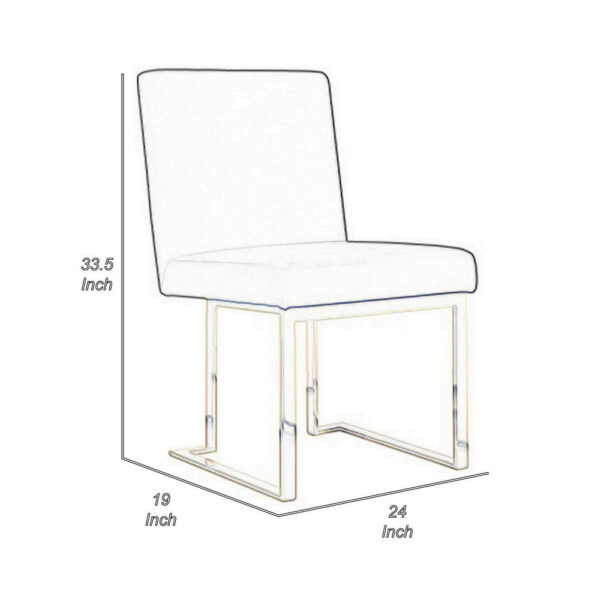 150220266991b48d6caeb.jpeg Boly 24 Inch Side Dining Chair Set of 2, Navy Blue Velvet, Gold Cantilever