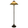 150220266991b492f17a8.jpeg Dio 62 Inch Floor Lamp, Colorful Tiffany Style Stained Glass, Bronze Resin