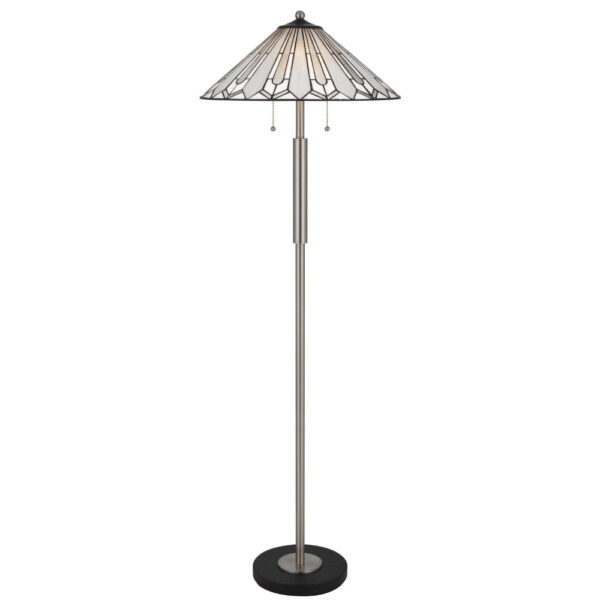 150220266991b502962f8.jpeg Kio 61 Inch Floor Lamp, Modern Tiffany Style Stained Glass, Silver Metal