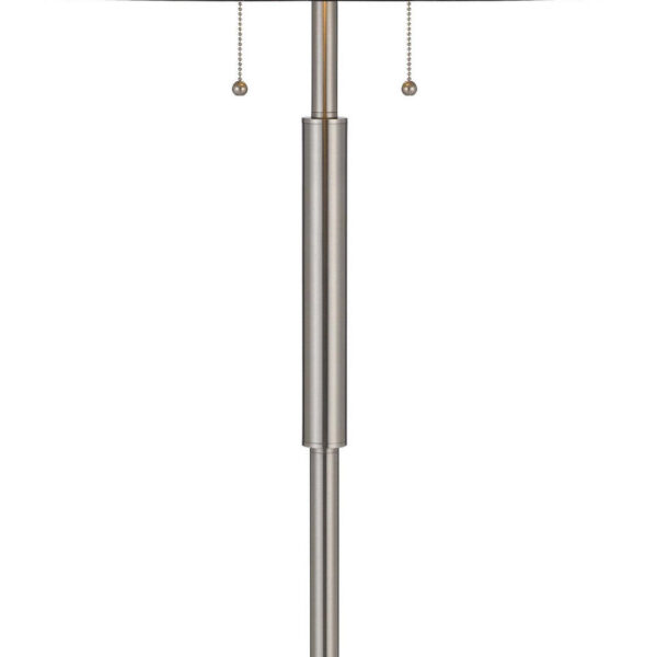 150220266991b50801b8d.jpeg Kio 61 Inch Floor Lamp, Modern Tiffany Style Stained Glass, Silver Metal