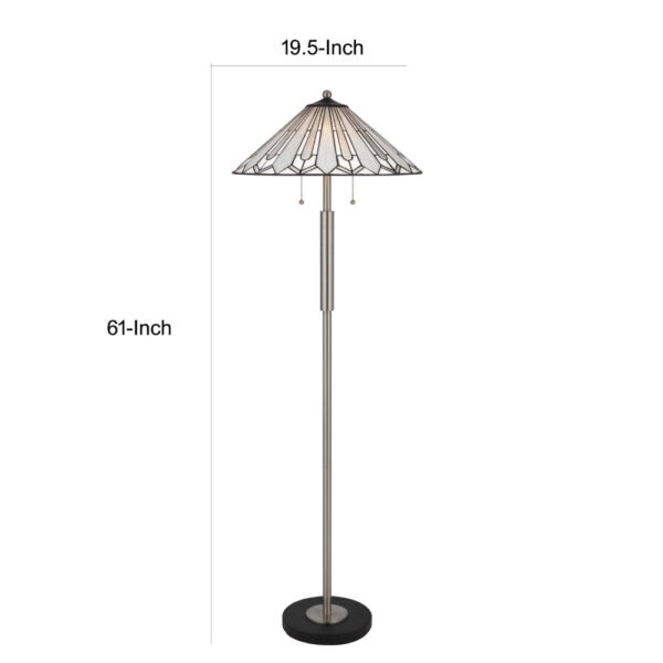 150220266991b50c9c019.jpeg Kio 61 Inch Floor Lamp, Modern Tiffany Style Stained Glass, Silver Metal