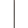62 Inch Floor Lamp, Down Arc Shade Tiffany Style Stained Glass, Bronze