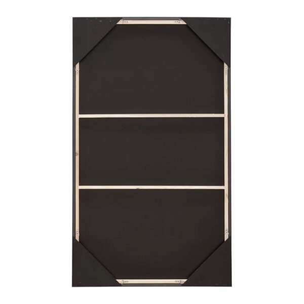 37 x 63 Inch Wall Art Decor, Framed Acrylic, Modern Abstract Black, Brown