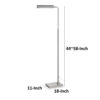 150220266991b89096455.jpeg Kime 44-58 Inch Floor Lamp, Adjustable Height, LED, Brushed Steel Finish