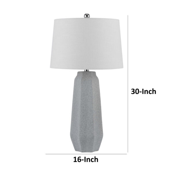 150220266991b8d89c7ec.jpeg Niu 30 Inch Table Lamp Set of 2, Drum Shade, Stone Gray Ceramic Prism Base