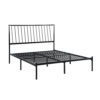 150220266991b93b0bc42.jpeg Angie Queen Bed, Platform Foundation, Slatted Headboard, Black Metal Frame