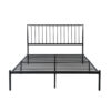 150220266991b943a92c5.jpeg Angie Queen Bed, Platform Foundation, Slatted Headboard, Black Metal Frame