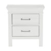150220266991b97a3bdc0.jpeg Candy 25 Inch Nightstand, 2 Drawers, Nickel Bar Handles, White Solid Wood