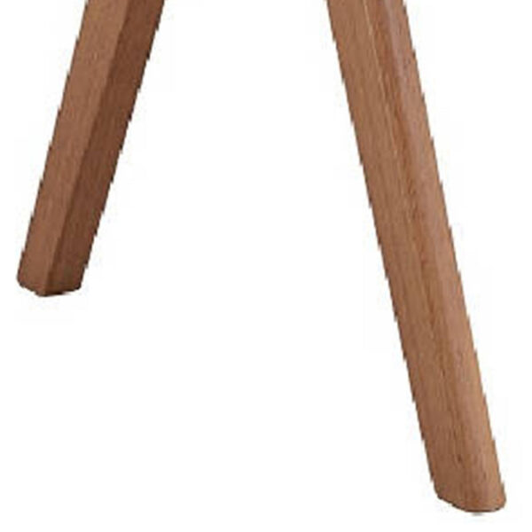 Tina 22 Inch Dining Armchair Set of 2, Woven Rattan, Natural Brown Wood