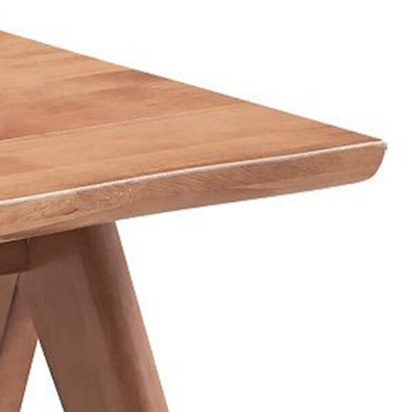 150220266991ba7b5a275.jpeg Tina 22 Inch Side End Accent Table, Angled Legs, Natural Wood Brown Finish