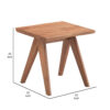 150220266991ba807aee5.jpeg Tina 22 Inch Side End Accent Table, Angled Legs, Natural Wood Brown Finish