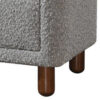 150220266991ba96a5e55.jpeg Lyno 20 Inch Nightstand, 2 Drawers, Brown Legs, Gray Boucle Upholstery