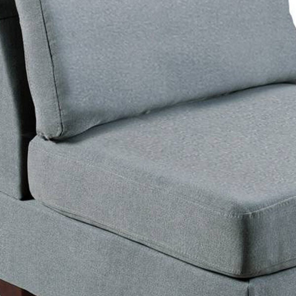 150220266991bab5416e6.jpeg Remy 32 Inch Modular Armless Sofa Chair, Soft Gray Chenille, Solid Wood