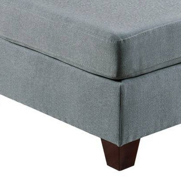 150220266991bab89dbf1.jpeg Remy 32 Inch Modular Armless Sofa Chair, Soft Gray Chenille, Solid Wood