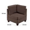 150220266991bad30d405.jpeg Remy 32 Inch Modular Corner Sofa Chair, Soft Brown Chenille, Solid Wood