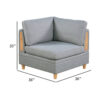 150220266991bc2a3ce5f.jpeg Gimy 37 Inch Modular Corner Sofa Chair, Light Gray Dorris Fabric, Wood