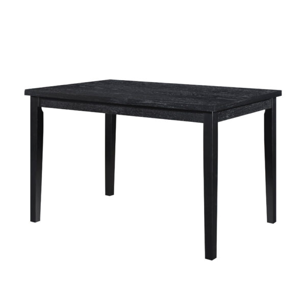 150220266991beeb1ab17.jpeg Andy 48 Inch Dining Table, 4 Seater, Rectangular Top, Black Solid Wood