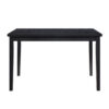 150220266991beec76701.jpeg Andy 48 Inch Dining Table, 4 Seater, Rectangular Top, Black Solid Wood