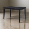 150220266991bef322ce9.jpeg Andy 48 Inch Dining Table, 4 Seater, Rectangular Top, Black Solid Wood