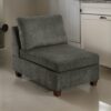 150220266991c0c642ee4.jpeg Remy 37 Inch Modular Armless Chair, Soft Gray Chenille, Solid Pine Wood