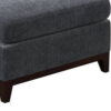 150220266991c14314cd7.jpeg Jemy 37 Inch Modular Armless Chair, Cushioned Dark Gray Chenille Solid Wood