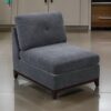 150220266991c149c0ee9.jpeg Jemy 37 Inch Modular Armless Chair, Cushioned Dark Gray Chenille Solid Wood