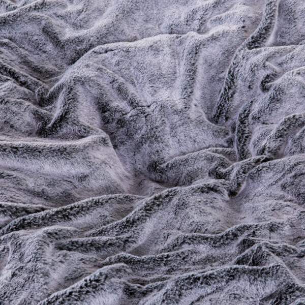 60 Inch Bean Bag, Round Shape, Foam Filling, Polyester Upholstery, Gray