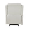 150220266991c2a417f0c.jpeg Kim 39 Inch Glider Manual Recliner Chair, Off White Faux Leather